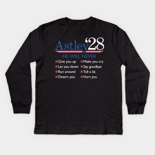 Astley 2028 Kids Long Sleeve T-Shirt